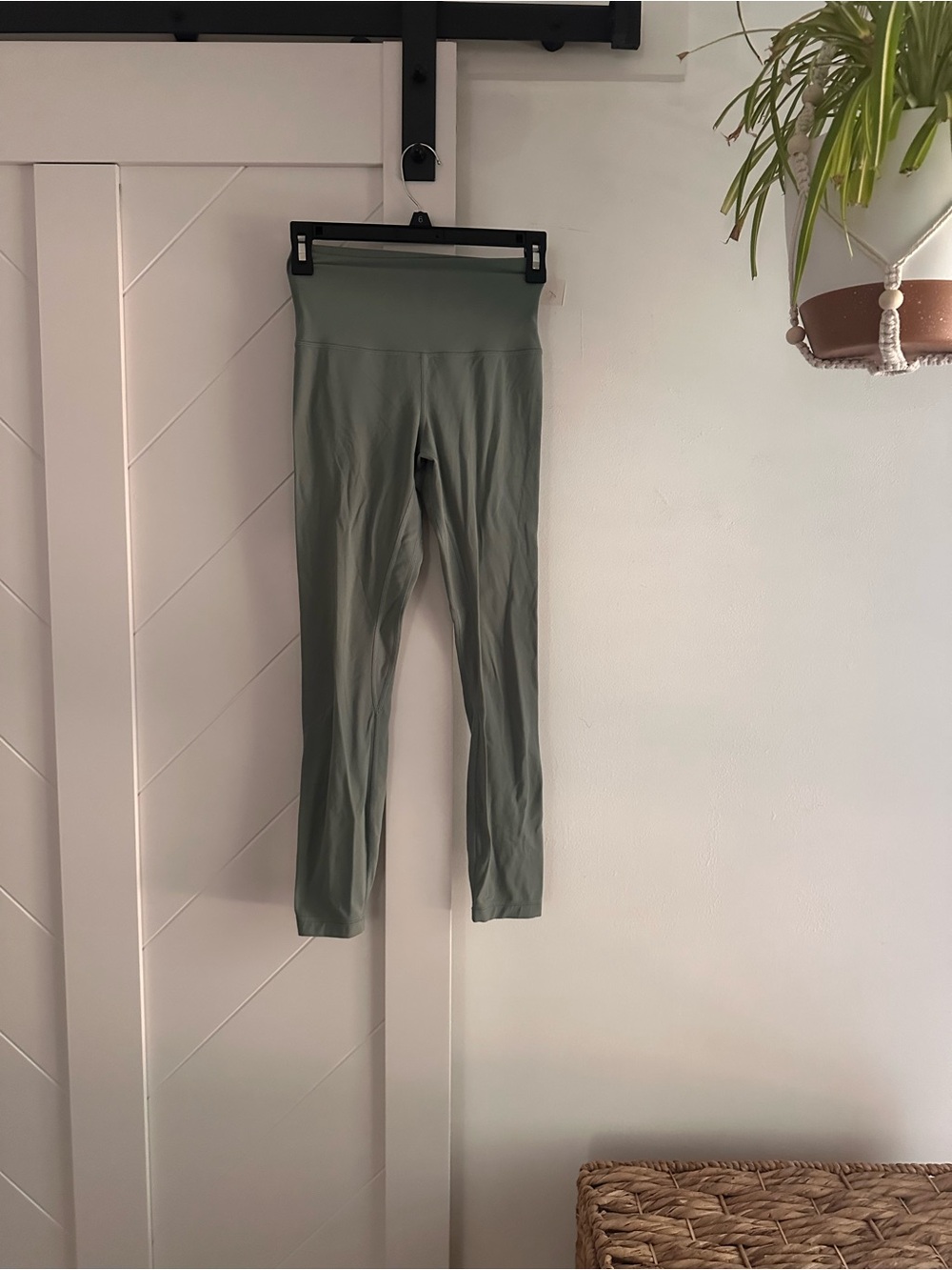 Lululemon High Rise Leggings Sage Green Estimated Size 2